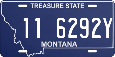 MT license plate 116292Y