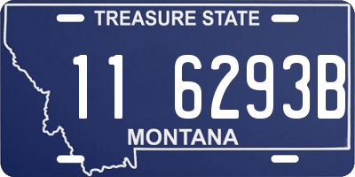 MT license plate 116293B