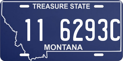 MT license plate 116293C