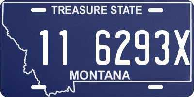 MT license plate 116293X