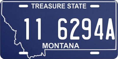MT license plate 116294A