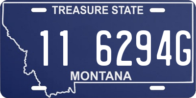 MT license plate 116294G