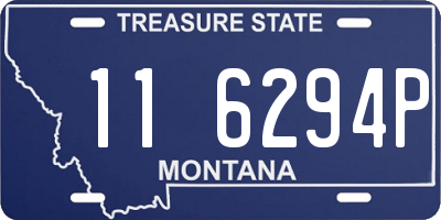 MT license plate 116294P