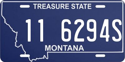 MT license plate 116294S