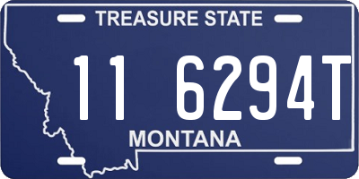 MT license plate 116294T