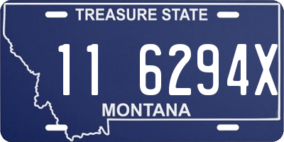 MT license plate 116294X
