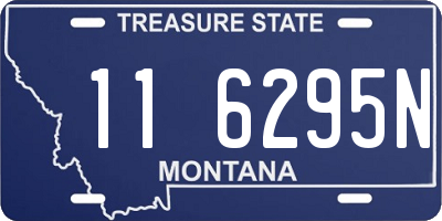 MT license plate 116295N