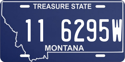 MT license plate 116295W