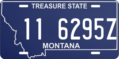 MT license plate 116295Z