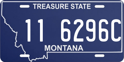 MT license plate 116296C