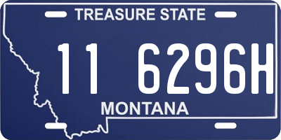 MT license plate 116296H