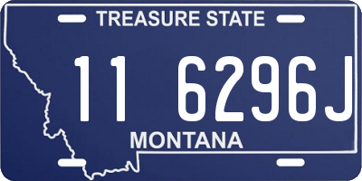 MT license plate 116296J