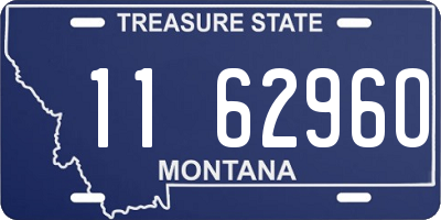 MT license plate 116296O