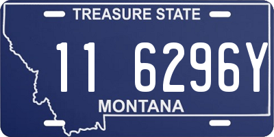 MT license plate 116296Y