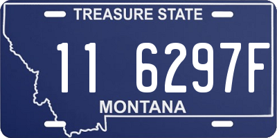 MT license plate 116297F