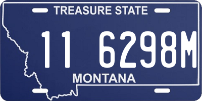 MT license plate 116298M