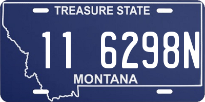 MT license plate 116298N