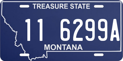 MT license plate 116299A