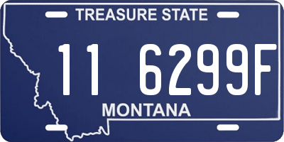 MT license plate 116299F