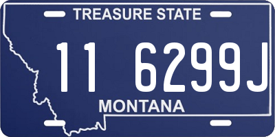 MT license plate 116299J