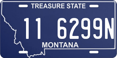MT license plate 116299N