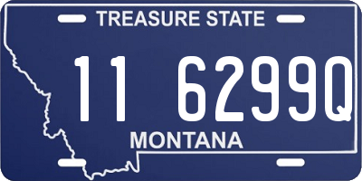 MT license plate 116299Q