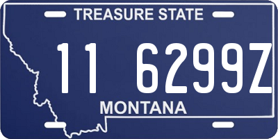 MT license plate 116299Z