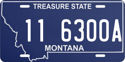 MT license plate 116300A