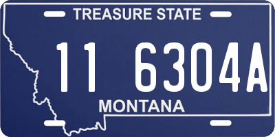 MT license plate 116304A