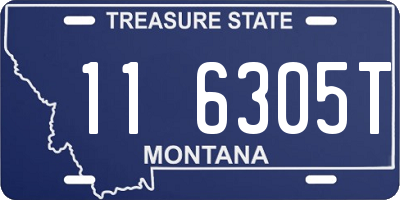 MT license plate 116305T