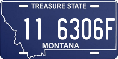 MT license plate 116306F