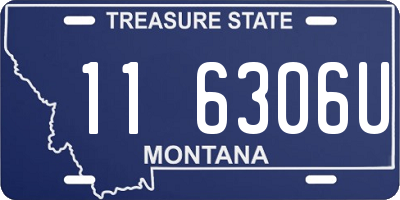 MT license plate 116306U