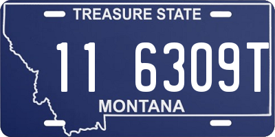 MT license plate 116309T