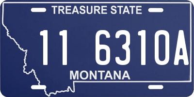MT license plate 116310A