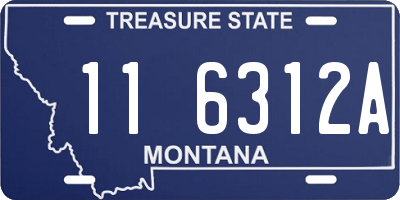MT license plate 116312A