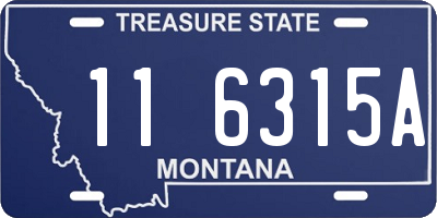 MT license plate 116315A
