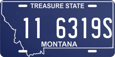 MT license plate 116319S