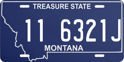 MT license plate 116321J