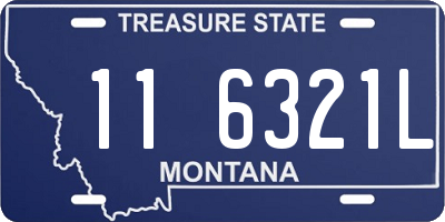 MT license plate 116321L