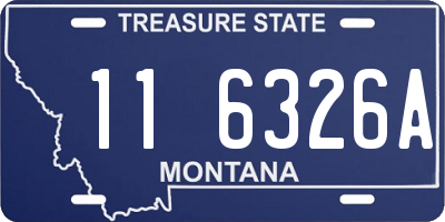 MT license plate 116326A
