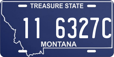 MT license plate 116327C