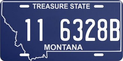 MT license plate 116328B