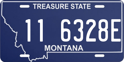 MT license plate 116328E