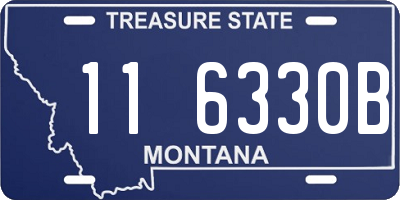 MT license plate 116330B