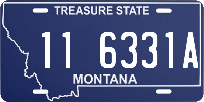 MT license plate 116331A
