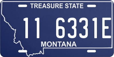 MT license plate 116331E