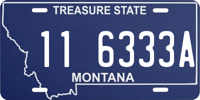 MT license plate 116333A