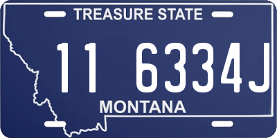 MT license plate 116334J