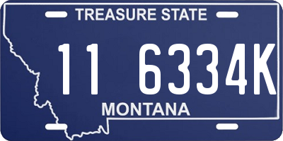 MT license plate 116334K