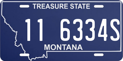 MT license plate 116334S